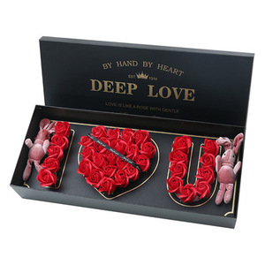 RM Custom empty cardboard mothers day packaging surprise gift floral i love you mom flower box