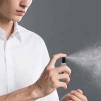 Flacon vaporisateur de parfum mini 5 ml à remplissage par le bas, en plastique grain marbre, rechargeable, pour voyage