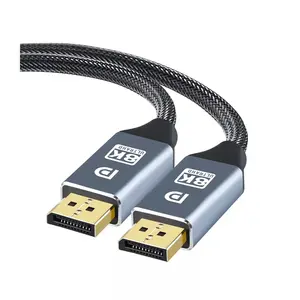 WLEAD DisplayPort Kabel 144hz,Ultra High Speed 32,4Gbps,DP Kabel 8K@60hz HDR HBR3 DisplayPort Kabel für Laptop/PC/TV/Gaming Monitor 8K DisplayPort Kabel 1.4 1M 2K@165hz 