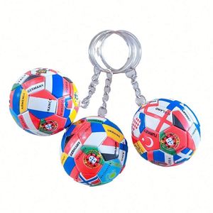 2026 New Arrive 3D Football PVC Keychain Custom Creative Mini Soccer <b>Keyring</b> Sporty Fashion Trend for for Promotional - Product Image 1