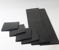 Tapis de sol epdm fin noir de haute qualité, 6 pièces, pour le fitness, absorption des chocs et isolation phonique