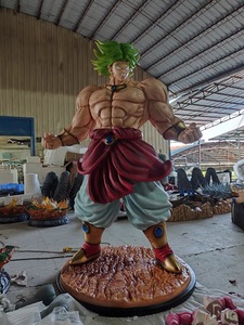 Statue buste demi-corps en résine polystone lumineuse de <span class=keywords><strong>Broly</strong></span> Super Saiyan grandeur nature <span class=keywords><strong>Dragon</strong></span> <span class=keywords><strong>Ball</strong></span> <span class=keywords><strong>Z</strong></span> avec boule d'énergie, objet de collection décoratif - Product Image 3