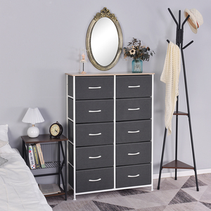 Bộ tủ quần áo hiện đại cổ điển 10 ngăn kéo, cao, bằng gỗ, dùng cho phòng ngủ trẻ em hoặc phòng khách - Product Image 4