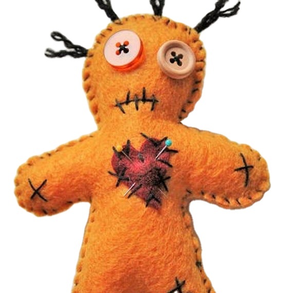 Новый дизайн, Лидер продаж, плюшевая игрушка Voodoo, реквизит для Хэллоуина, игрушка Voodoo