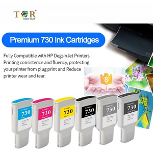 for hp 730 design jet ink cartridges photo black (300 ml) for plotter T1600 T1700 <b>Printer</b> Ink Compatible hp 730 ink cartridge - Product Image 3