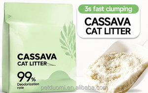 Factory Direct Cassava Cat Litter Natural Plant Based Odor Control Cat <b>Sand</b> OEM Manufacturer - Product Image 1