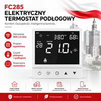 Termostato Digital Inteligente Comfurter de 16A 25A para Calefacción por Suelo Radiante, Termostato para Sistema de Calefacción Eléctrica Radiante con NTC
