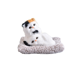 200g solide blanc Simulation mère enfant chat chien voiture ornement écologique bambou charbon de bois <span class=keywords><strong>d</strong></span>ésodorisant mignon peluche <span class=keywords><strong>d</strong></span>écoratif - Product Image 1