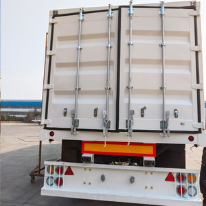 13m Side Wing Van Trailer Heavy Duty Tri Axle Box Trailer Precio bajo Cuerpo cerrado Acero Semirremolque para camiones - Product Image 2