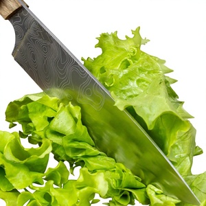 Couteau de cuisine en acier Damas en promotion – Couteaux de chef allemands en acier inoxydable pour la maison, idéaux pour couper les légumes et la viande - Product Image 6