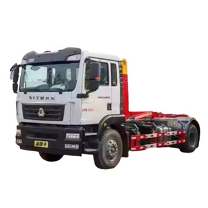 HOWO 4*2 hệ thống thủy lực cánh tay cuộn tự động loại xe tải rác nặng trọng tải móc nâng Xe tải rác - Product Image 2