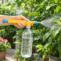 Pulvérisateur manuel à pression monté sur bouteille, pompe à main pour jardin avec buse en laiton réglable pour le nettoyage de la maison et du jardin