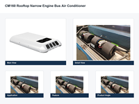 Unité de climatisation de toit robuste CM160 anti-corrosion pour bus, idéale pour les climats tropicaux et l'humidité élevée dans le transport commercial