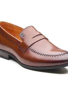 Zapatos de vestir formales de cuero genuino para hombre, sin cordones, para negocios, oficina, bodas, cómodos, de cuero suave, calzado de lujo, OEM, ODM - Product Image 5