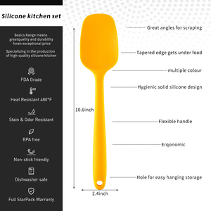 DFY Juego de raspador de silicona de 6 piezas Utensilios de cocina para hornear y repostería Herramientas - Product Image 3