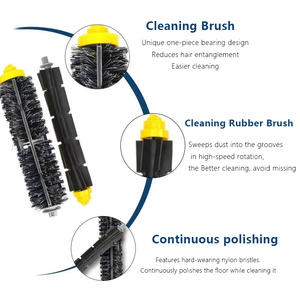 <span class=keywords><strong>Kit</strong></span> d'accessoires de brosse latérale de brosse principale de filtre hepa adapté aux pièces d'aspirateur de la série iRobots Roombas 500 <span class=keywords><strong>600</strong></span> 610 620 650 - Product Image 2