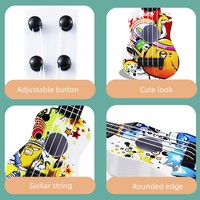Hot Sale Kids Vintage Early Education Musical Instrument Playing Guitar Beginner Boy Girl Toys Mini Ukulele Guita