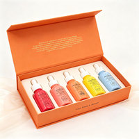 Ensemble de flacons en verre givré personnalisés, 30 ml, pipette en verre, huile aromathérapeutique, parfum, sérum pour le corps, traitement spa, flacon avec boîte