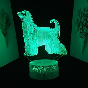 Figurine d'<span class=keywords><strong>Action</strong></span> Animal Chien, Lampe 3D, Modèle de Collection, Jouets, Veilleuse LED, Cadeau de Noël pour Enfant, Dropshipping - Product Image 3