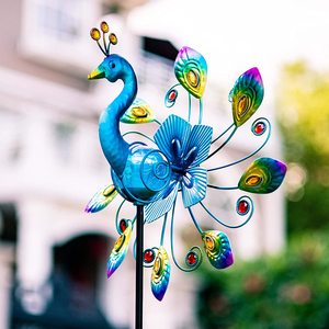 Décoration Animale de <span class=keywords><strong>Jardin</strong></span> Extérieur en Métal Kinétique Paon, <span class=keywords><strong>Moulin</strong></span> à <span class=keywords><strong>Vent</strong></span> <span class=keywords><strong>Solaire</strong></span>, Lumière LED 3D, Piquet de <span class=keywords><strong>Jardin</strong></span>, Ornements de <span class=keywords><strong>Moulin</strong></span> à <span class=keywords><strong>Vent</strong></span>, <span class=keywords><strong>Moulin</strong></span> à <span class=keywords><strong>Vent</strong></span> - Product Image 2