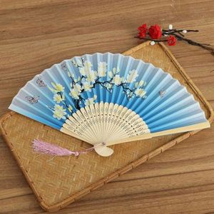 Abanico Plegable Japonés de Seda, Marco de Bambú Ecológico con Patrones Huecos Tallados, Wenshan, Manualidades DIY para Fiestas, Pintado con Motivos de Amor - Product Image 6
