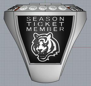 Nuovo Anello Ufficiale del Campionato 2021 dei Cincinnati <span class=keywords><strong>Bengals</strong></span>, Design a Tema Calcistico - Product Image 5