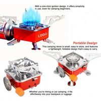Baiyuheng Cuisine Extérieure Réchaud Au Butane Portable Léger Logo Personnalisé Réchaud Camping Pliant mini Réchaud À Gaz