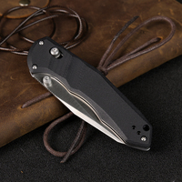 Couteau pliant personnalisé en acier D2 avec manche G10, outil EDC pour commande en gros, couteau de camping et de survie en plein air