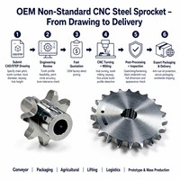 Pignon de transmission en acier allié usiné CNC sur mesure, haute précision, traité thermiquement, 0,01 mm, équipement industriel