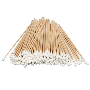 Hisopos de algodón médicos de madera largos, multiusos, estériles, aplicadores de maquillaje, removedores de maquillaje para ojos/orejas/sombra de ojos - Product Image 1