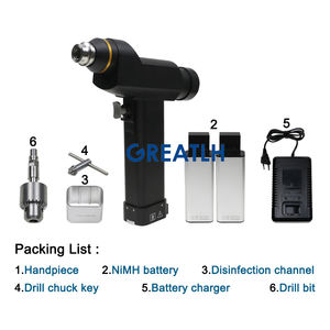 Ensemble de forets orthopédiques canulés à double fonction perceuse à os perceuse électrique Instrument chirurgical vétérinaire - Product Image 2