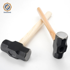 Búa tạ hình bát giác 1lb/2lb/3LB có tay cầm bằng gỗ, đầu thép rèn để phá hủy & Xây Dựng - Product Image 1