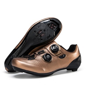 Zapatillas de Ciclismo Bronce, Parte Superior Sintética, Suela de Fibra de Carbono, Cierre Ajustable Boa, Compatibles con SPD, para Bicicleta de Carretera y MTB - Product Image 1