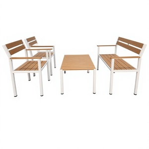 Ensemble de chaises de jardin modernes imperméables pour l'extérieur, résistantes à la corrosion, avec structure en métal, meubles Lumetal Vietnam - Product Image 1