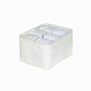 Organisateur de tiroir pliable en tissu Cotton Way, design à compartiments rectangulaires pour sous-vêtements, chaussettes et articles divers, type autoportant, robuste - Product Image 4