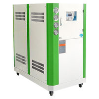 Refroidisseur d'air industriel automatique 15T avec refroidisseur refroidi à l'eau 18Kw 3 TR avec composant de pompe à clé