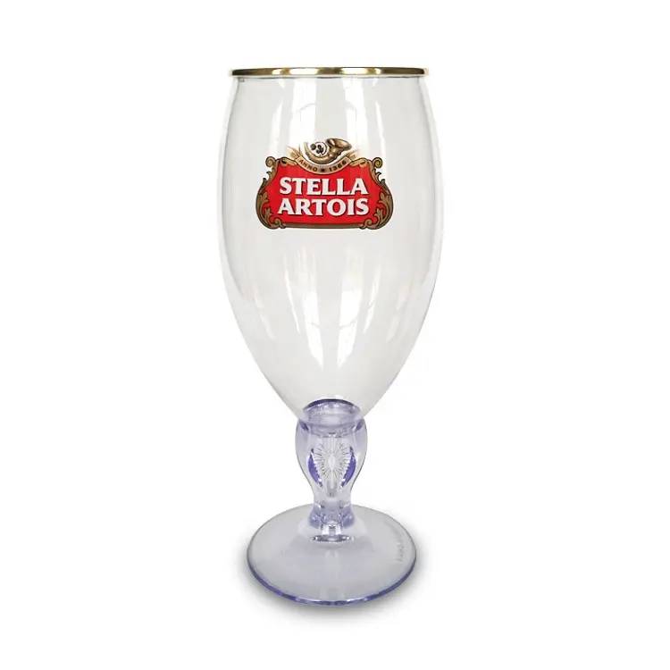 Copa de plástico Stella artois para cerveza, vaso de vidrio para promoción