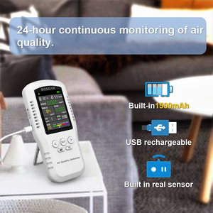 Monitor de Calidad del Aire Bosean, Detector de CO2, CO, PM2.5, HCHO, TVOC, Temperatura y Humedad para el Hogar con Sensores Reales - Product Image 6