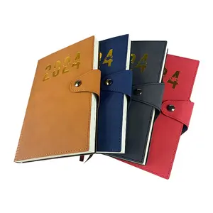 2023 Daily dated free sample oem quality orange black engraved leather felt soft cover diary notebook