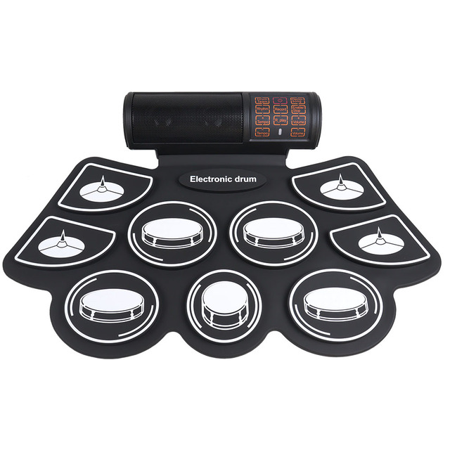 Electronic Drum Set Roll up Electric Drum Pad Portable Rechargeable Midi Drum Kit Great Holiday Gift for Beginner