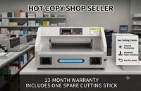 Cortadora de Papel Eléctrica de Control Digital de Escritorio FRONT, Guillotina de 330 mm con Línea de Corte Roja