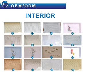 유럽 미국 스타일 고급 레드 우드 광택 처리 소형 화장 유골함 (성인, 아기, 애완동물 유골 보관용, 기념품, 친환경) - Product Image 4