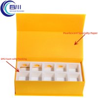 Caja de Regalo Portátil de Papel con Logotipo Personalizado, Impresión a Color, Caja de Embalaje de Lujo para Té, Vino y Productos Aromáticos, con EPE y Bolsa de Papel