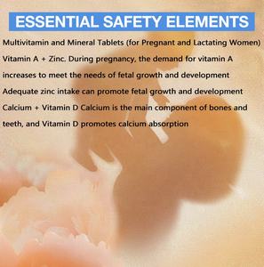 Suplemen Multivitamin Prenatal pabrik sumber paus hidup dengan besi, <span class=keywords><strong>Vitamin</strong></span> C/A/B & asam folat-OEM ODM Label pribadi - Product Image 4