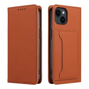 Suitable For Iphone11plus12pro13min14promax15 Mobile Phone Case Leather Case Skin Feeling Flip Cover Protective Case