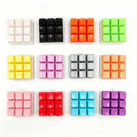 Porte-clés clavier mécanique carré coloré en acrylique, étanche, léger, anti-stress, avec design de dessin animé