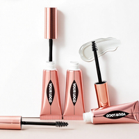 Gel fixateur de sourcils transparent portable longue tenue, imperméable, séchage rapide, sans traces blanches, avec étiquette personnalisée