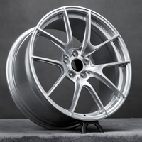 Jantes en alliage d'aluminium forgé légères de 18 à 22 pouces, 5 branches concaves, compatibles avec BMW M3 M4 Audi Tesla