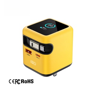 70W TFT Display Retractable Gan Charger <strong>Adapter</strong> <strong>USB</strong> Type <strong>C</strong> PD3.0 2C1A US Foldable EU AU UK <strong>Plug</strong> TFT Display Wall Fast Charger - Product Image 3