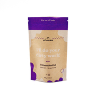 Vente en gros d'emballages compostables Emballage biodégradable en PLA Pochette en papier kraft avec fermeture éclair sur le dessus Sacs à fermeture éclair gratuite pour aliments